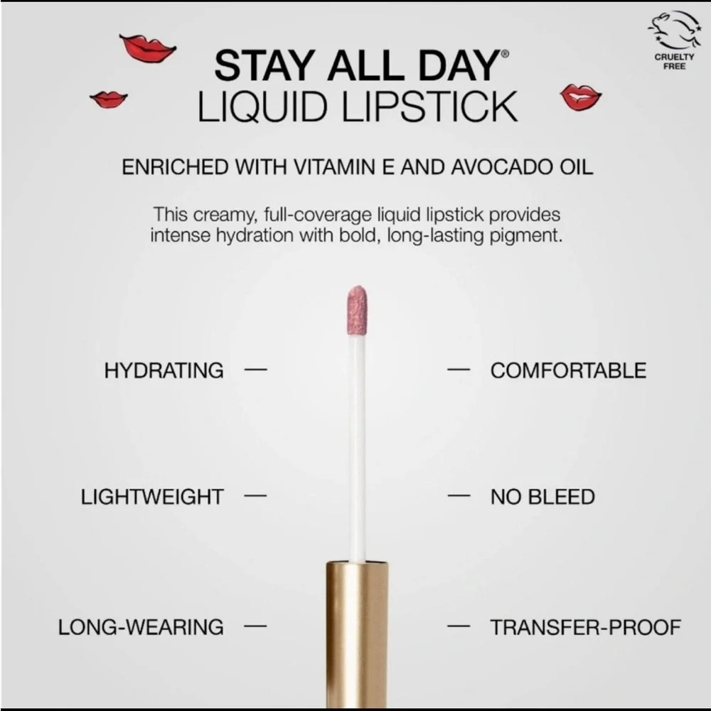 stila Stay All Day Liquid Lipstick color: Baci Sheer Matte